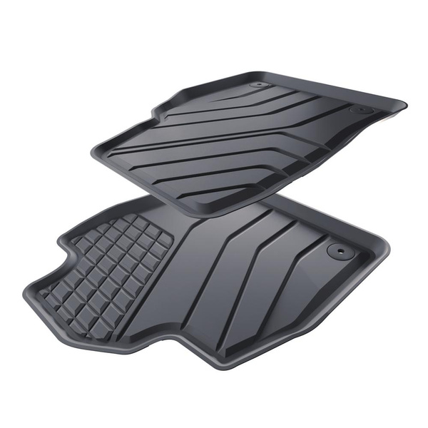 Tapis de sol en TPE adapté pour Seat Arona Crossover (2017-....) - tapis de voiture - noir