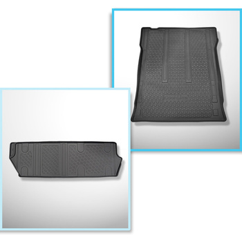 Kit tapis de coffre et tapis de voiture TPE pour: Mercedes-Benz Vito W447 Tourer