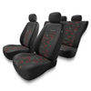 Housses de siège adaptées pour Renault Clio II, III, IV (1990-2019) - housse siege voiture universelles - couverture siege - UNE-RD