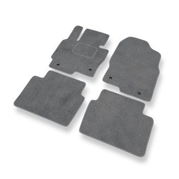 Tapis de Sol Velours adapté pour Mazda CX-5 I (2012-2017) - Premium tapis de voiture - gris