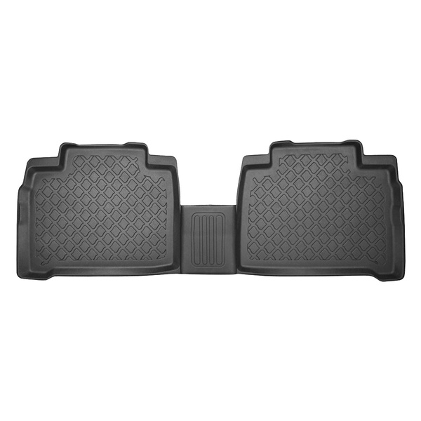 Tapis de sol en TPE adapté pour Ford S-Max II Monospace (09.2015-2023) - 5 ou 7 sièges; sans la troisième rangée de sièges - tapis de voiture - noir