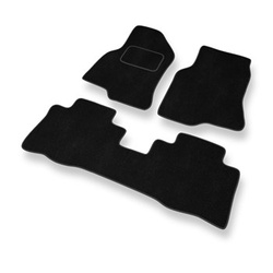 Tapis de Sol Velours adapté pour Chevrolet Captiva I SUV (2006-2011) - Premium tapis de voiture - noir