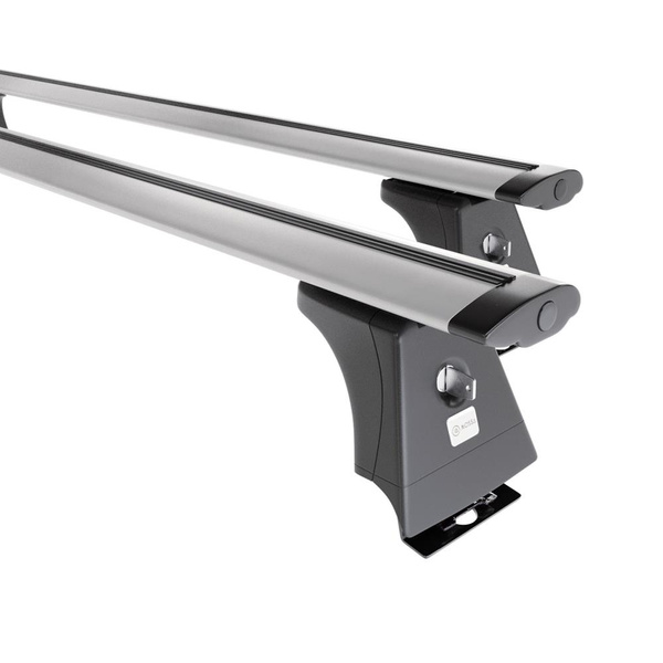 Barres de toit en aluminium adapté pour Peugeot Boxer II Van (2006-2014) - Porte-Bagages de Voiture argent - points de montage - (suivant le modèle de voiture ils peuvent se situer à différents endroits)