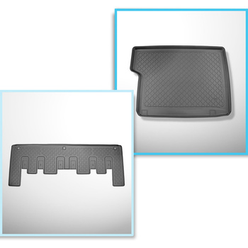 Kit tapis de coffre et tapis de voiture TPE pour: Ford Tourneo Custom Van (02.20