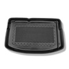 Tapis de coffre adapté pour Citroen C3 II Hayon (2009-12.2016) - bac de coffre - protection de coffre voiture - pour tous les modeles (avec roue de secours complete / avec roue a usage temporaire ou kit de réparation / avec et sans subwoofer)