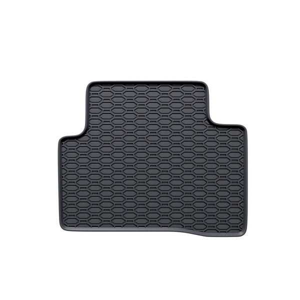 Tapis de sol en caoutchouc adapté pour Nissan Qashqai II Crossover (2014-2021) - tapis de voiture - noir - 4 pcs.