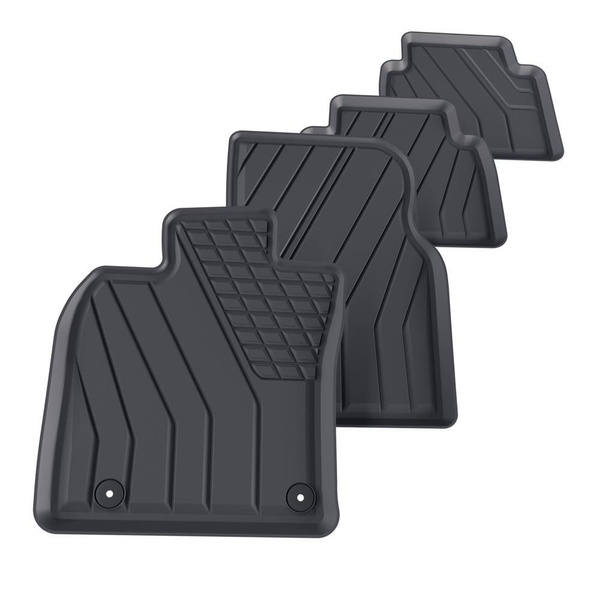 Tapis de sol en TPE adapté pour Toyota Camry IX Berline (2018-....) - tapis de voiture - noir