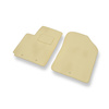 Tapis de Sol Velours adapté pour Kia Picanto II (2011-2016) - Premium tapis de voiture - beige