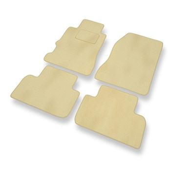 Tapis de Sol Velours adapté pour Honda Legend III (1995-2004) - Premium tapis de voiture - beige