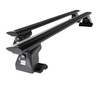Barres de toit en aluminium adapté pour Citroen C8 Monospace (2002-2010) - Porte-Bagages de Voiture noir - profil T