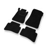 Tapis de Sol Velours adapté pour Mercedes-Benz Classe C W203 Break, Berline (2000-2007) - Premium tapis de voiture - noir