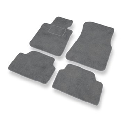 Tapis de Sol Velours adapté pour BMW 1 F20 Hayon (2011-2019) - Premium tapis de voiture - gris