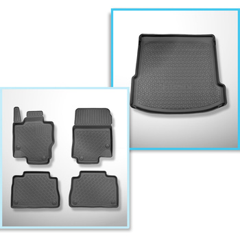 Kit tapis de coffre et tapis de voiture TPE pour: Mercedes-Benz GLE C167 Coupé (