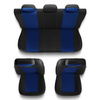 Housses de siège adaptées pour Citroen C2 (2003-2009) - housse siege voiture universelles - couverture siege - S-BL