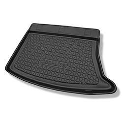 Tapis de coffre adapté pour Hyundai i30 I Hayon (07.2007-01.2012) - bac de coffre - protection de coffre voiture - avec roue de secours à usage temporaire ou kit de réparation