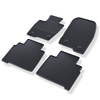 Tapis de sol en caoutchouc adapté pour Ford Galaxy IV (2015-....) - tapis de voiture - noir