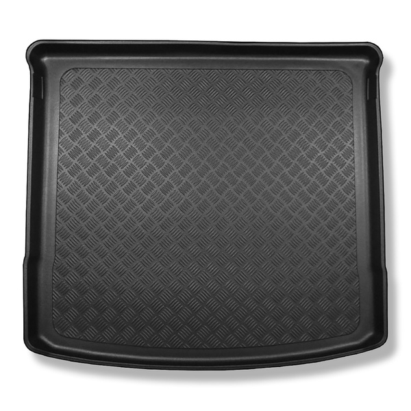 Tapis de coffre adapté pour Volkswagen Touran II 5T Monospace (09.2015-....) - bac de coffre - protection de coffre voiture - 5/7 places; 3e rangée abaissée