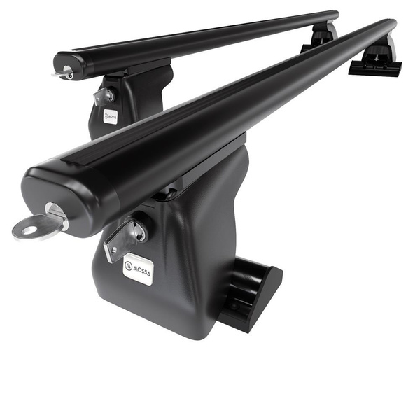 Barres de toit en aluminium adapté pour Citroen Jumpy III Van (2016-....) - Porte-Bagages de Voiture noir - points de montage - (suivant le modèle de voiture ils peuvent se situer à différents endroits)