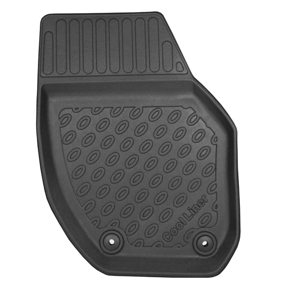 Tapis de sol en TPE adapté pour Volvo V40 II Hayon (12.2015-10.2022) - tapis de voiture - noir