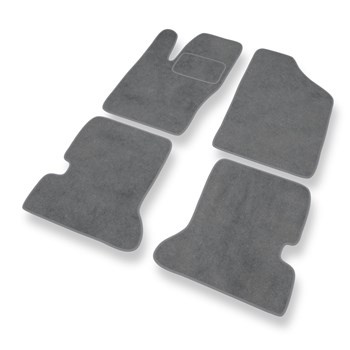 Tapis de Sol Velours adapté pour Fiat Seicento (1998-2010) - Premium tapis de voiture - gris