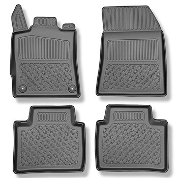 Tapis de sol en TPE adapté pour Citroen C5 X SUV (05.2022-....) - aussi pour Plug-in Hybrid - tapis de voiture - noir