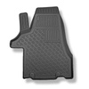 Kit tapis de coffre et tapis de voiture TPE pour: Volkswagen Multivan T6, T6.1 Van (06.2015-2021) - entraxe court;pour la 3ème rangée de sièges;taille du tapis 124 cm large x 56 cm long