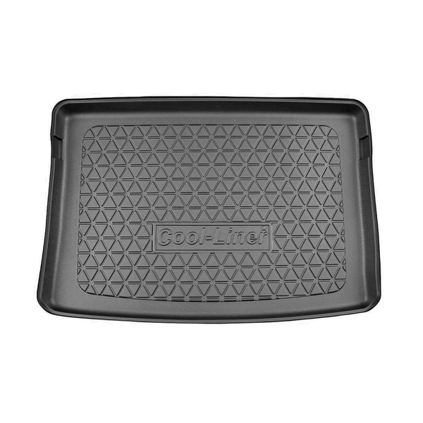 Tapis de coffre adapté pour Skoda Kamiq SUV (09.2019-....) - bac de coffre - protection de coffre voiture - coffre supérieur; avec plancher multi-fonctions en la position la plus haute; aussi pour la version G-Tec
