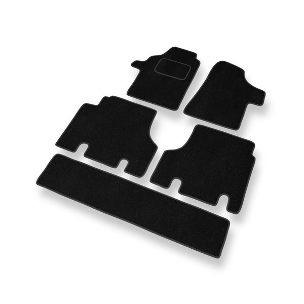 Tapis de Sol Velours adapté pour Mercedes-Benz Viano Van (2003-2014) - Premium tapis de voiture - noir