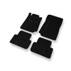 Tapis de Sol Velours adapté pour Mercedes-Benz CLK A208, C208 Coupé (1996-2003) - Premium tapis de voiture - noir