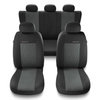 Housses de siège adaptées pour Mitsubishi Outlander I, II, III (2001-2019) - housse siege voiture universelles - couverture siege - UNE-2