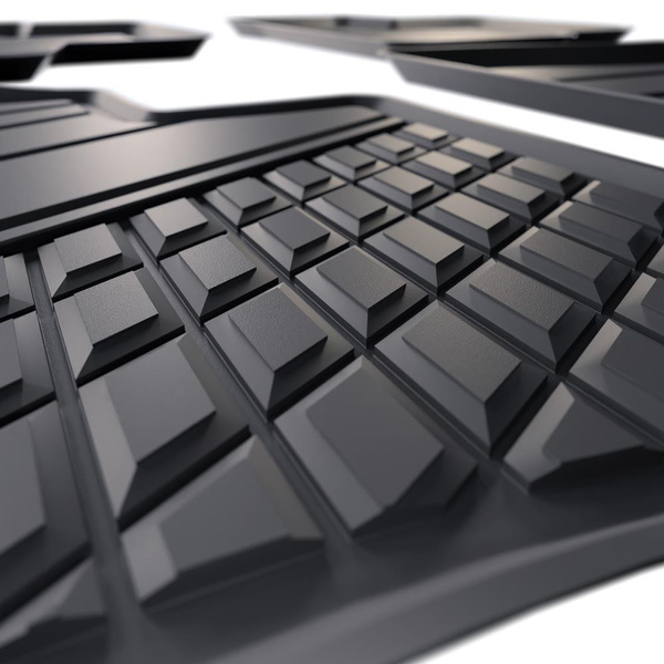 Tapis de sol en TPE adapté pour Mercedes-Benz GLB X247 SUV (2019-....) - tapis de voiture - noir