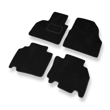 Tapis de Sol Velours adapté pour Renault Kangoo II (2012-2021) - Premium tapis de voiture - noir