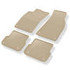 Tapis de sol en caoutchouc adapté pour Audi A6 C6 (2004-2011) - tapis de voiture - beige