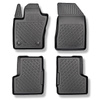 Tapis de sol en TPE adapté pour Jeep Renegade SUV (09.2014-....) - non pour 4ex Plug-in Hybrid - tapis de voiture - noir