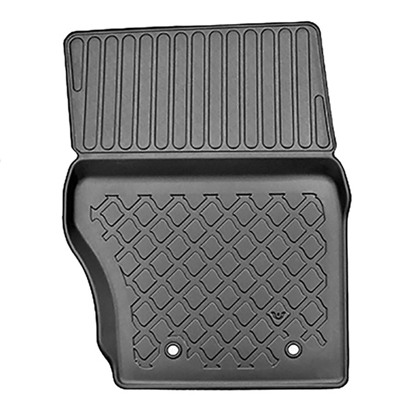 Tapis de sol en TPE adapté pour Land Rover Discovery V SUV (03.2017-....) - tapis de voiture - noir