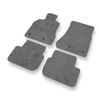 Tapis de Sol Velours adapté pour Lexus GS II (1997-2004) - Premium tapis de voiture - gris