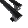 Barres de toit en aluminium adapté pour Dodge Grand Caravan Van (2001-2005) - Porte-Bagages de Voiture noir - profil T