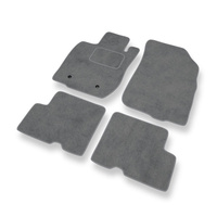 Tapis de Sol Velours adapté pour Dacia Duster I (2010-2017) - Premium tapis de voiture - gris