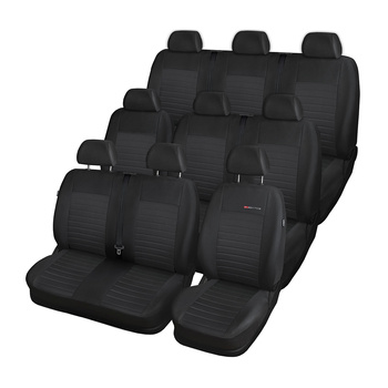 Housses de siège sur mesure adaptées pour Opel Vivaro Van (2001-2014) 9 places - housse siege voiture - couverture siege - E4