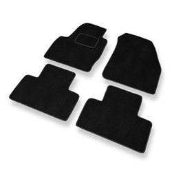 Tapis de Sol Velours adapté pour Land Rover Range Rover Evoque SUV (2011-2018) - Premium tapis de voiture - noir