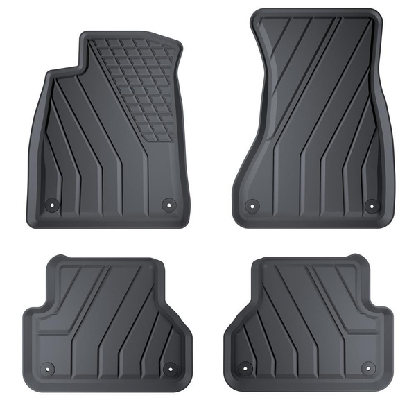 Tapis de sol en TPE adapté pour Audi A5 F5 Sportback (10.2016-07.2024) - tapis de voiture - noir