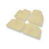 Tapis de Sol Velours adapté pour Ford Transit Courier (5-places) (2014-2023) - Premium tapis de voiture - beige