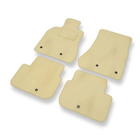 Tapis de Sol Velours adapté pour Lexus GS II (1997-2004) - Premium tapis de voiture - beige