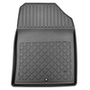 Tapis de sol en TPE adapté pour Kia XCeed Crossover (09.2019-....) - non pour version hybride - tapis de voiture - noir