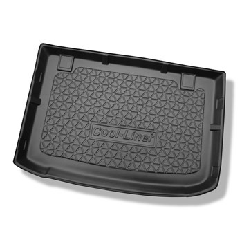 Tapis de coffre adapté pour Hyundai ix20 Monospace (05.2010-07.2019) - bac de coffre - protection de coffre voiture - coffre inférieur