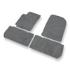 Tapis de Sol Velours adapté pour Citroen Xsara Picasso Monospace (1999-2011) - Premium tapis de voiture - gris