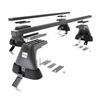 Barres de toit en acier adapté pour Ford Mondeo mk IV Hayon (2007-2014) - Porte-Bagages de Voiture noir - toit normal