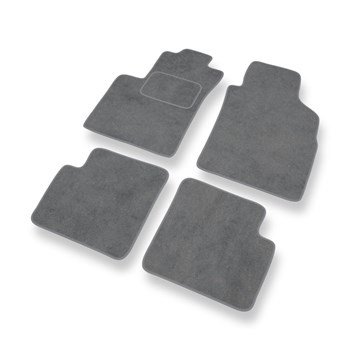 Tapis de Sol Velours adapté pour Lancia Ypsilon IV (2011-2024) - Premium tapis de voiture - gris