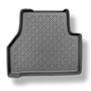 Tapis de sol en TPE adapté pour Volkswagen Caddy V Maxi Van (11.2020-....) - 5 ou 7 sièges; sans la troisième rangée de sièges - tapis de voiture - noir