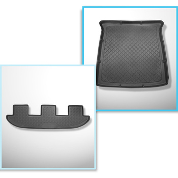 Kit tapis de coffre et tapis de voiture TPE pour: Seat Alhambra II Van (09.2010-